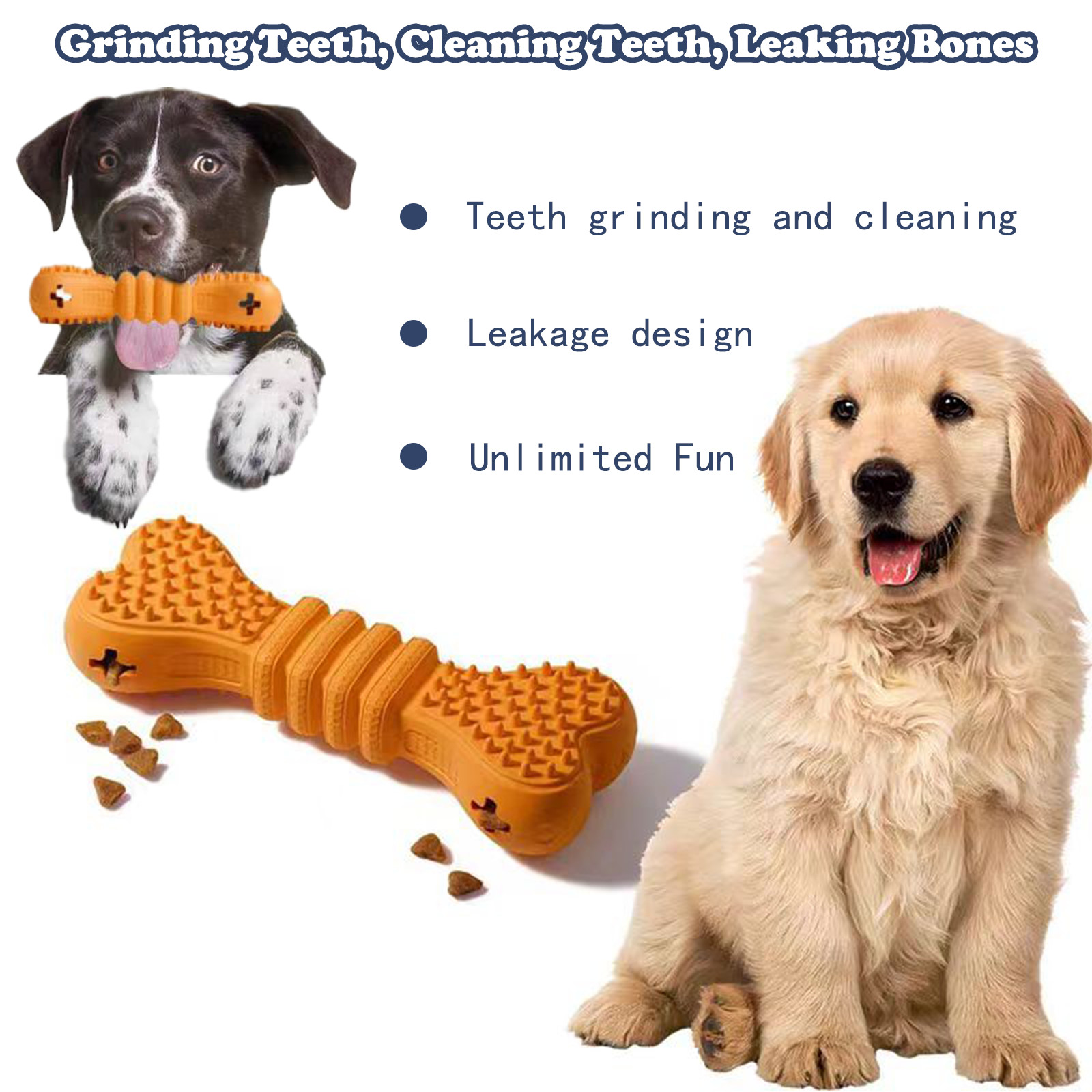 Dog Toothbrush Chew Toy Teeth Cleaning Bone Puppy Dental Care Chew Toy