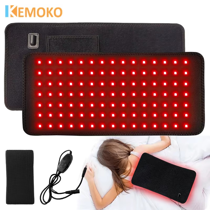 120 LED Red Light Belt 660Nm&850Nm Infrared Light Therapy Pad for Back Knee Hand