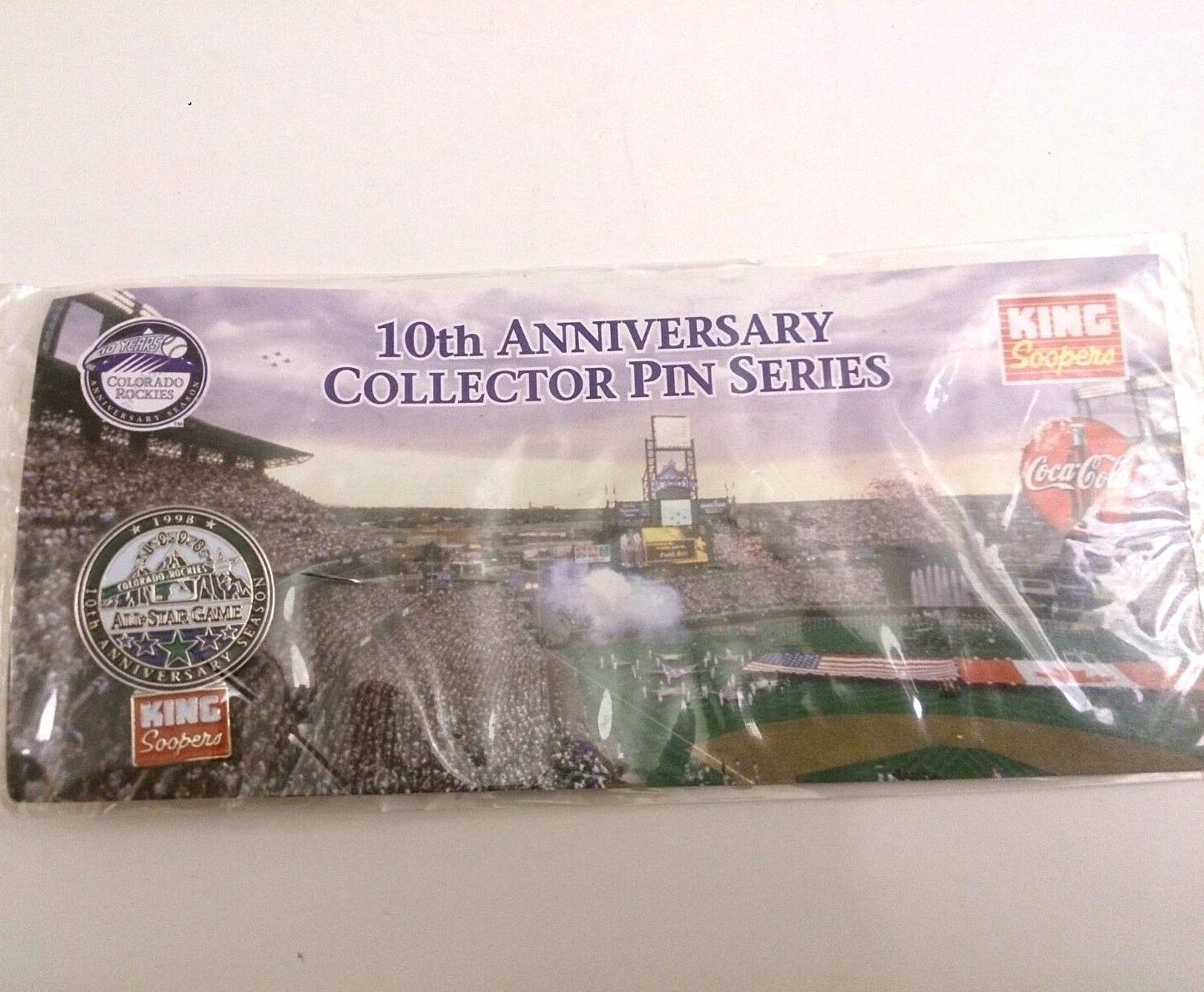 1998 All Star Game Colorado Rockies Lapel Pin Pinkback