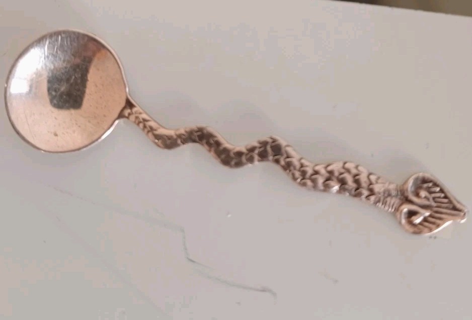 Solid Silver Small Spoon hallmarked 3 plus grams unused 