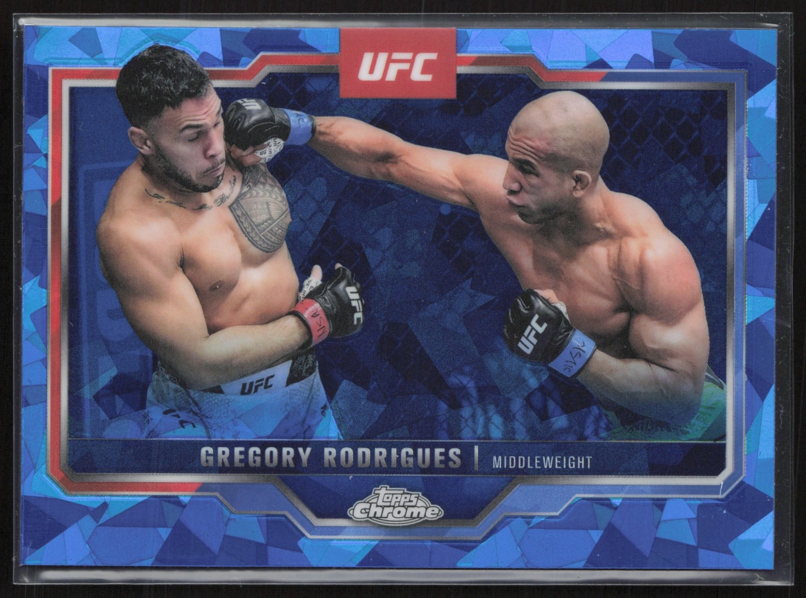 2025 Topps UFC Chrome Sapphire Gregory Rodrigues #20