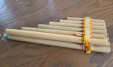 Wooden type pipe flute cool makes real sound.