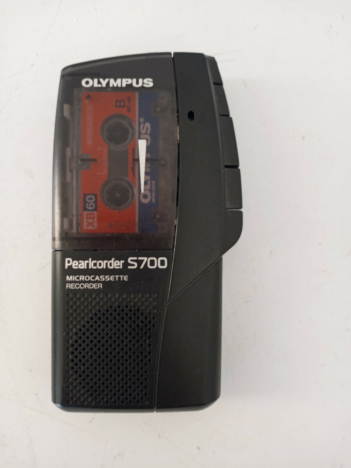 Olympus Pearlcorder S700 Handheld Cassette Voice Recorder Black FOR  PARTS ONLY
