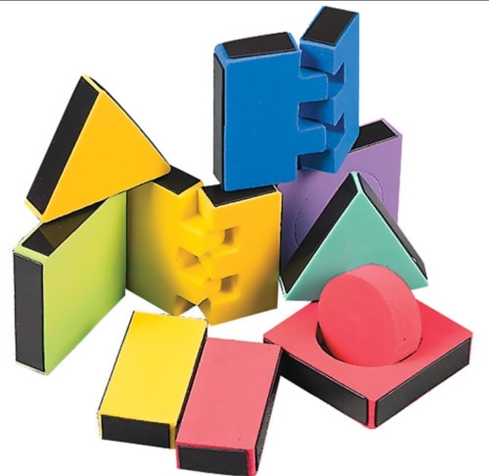 New/Sealed: Magic Shapes (108 pieces; Magnetic Foam Shapes Educational Game/Toy)