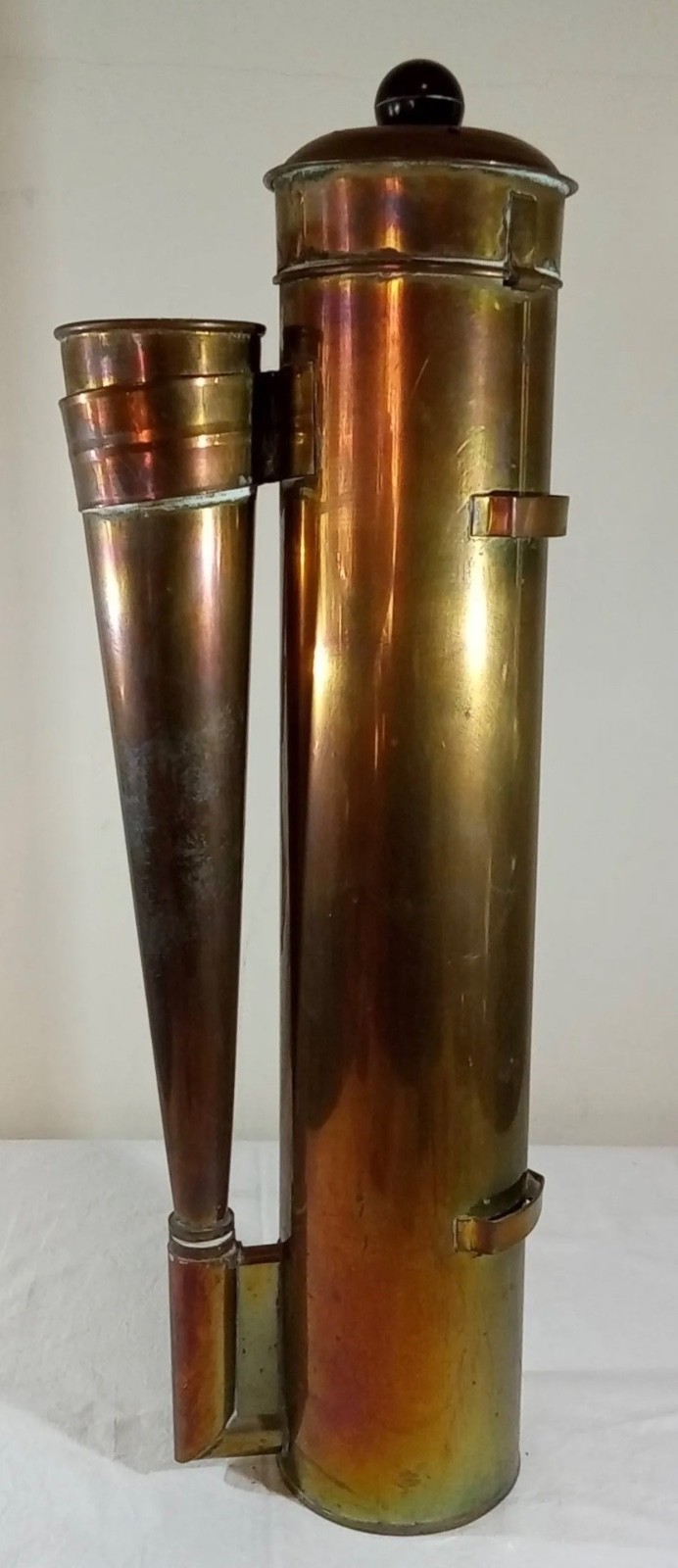 Antique Brass Nautical Maritime Plunger Operated Yacht Boat  Fog Horn