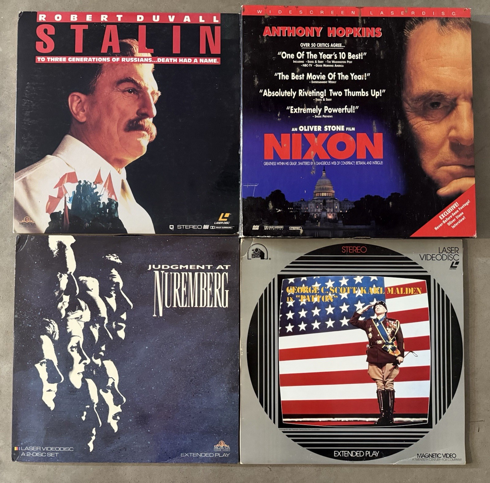LD Lot– Patton (Japan) Nixon Stalin Judgment Nuremberg – Politics Cold War Drama
