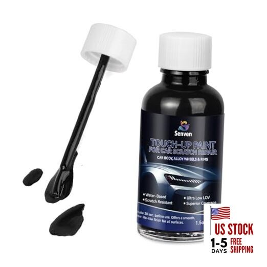 Car Black Paint Touch Up Cars Scratch Repair for 1.5 Fl Oz (Pack of 1) Blaxk