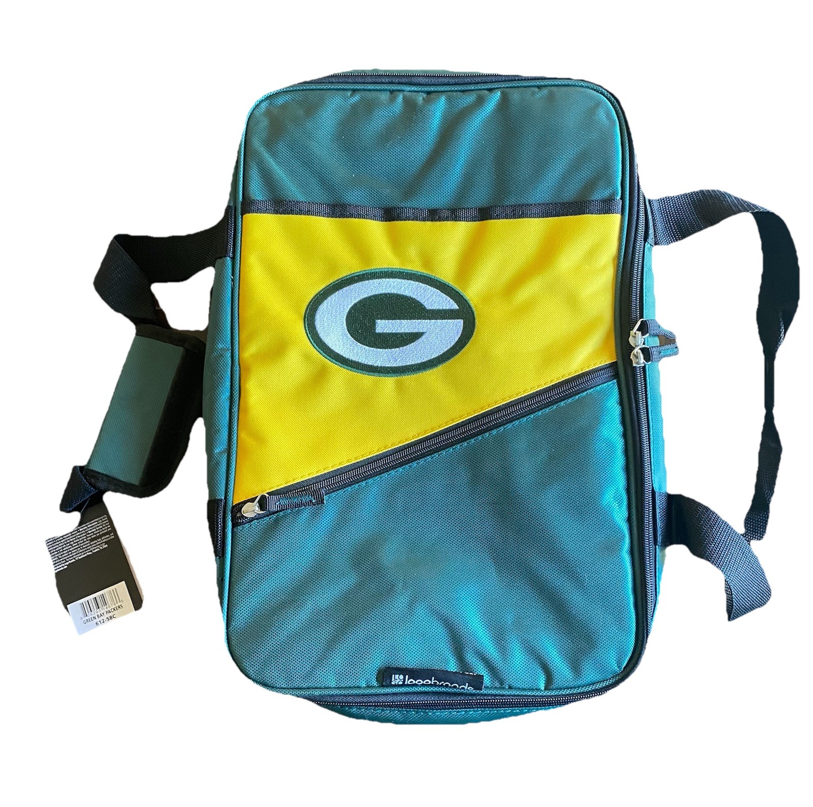 Green Bay Packers  Potluck Casserole Caddy 15x7 Zip Close Double Strap Handle