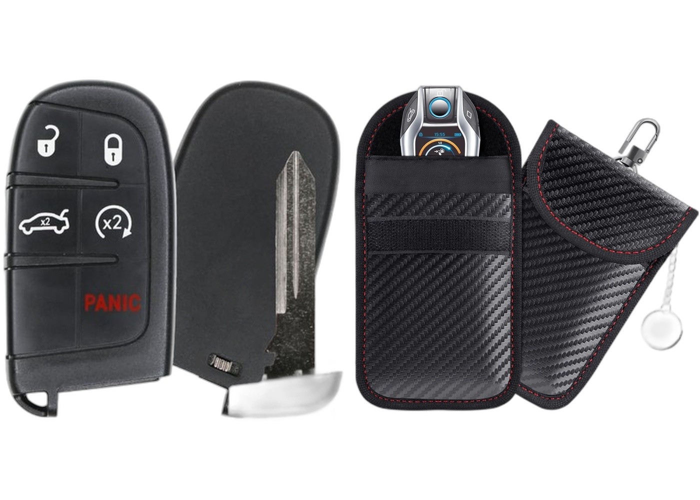 Smart Replacement Key Fob 2018 Chrysler 300 FCC: M3N-40821302 MPN: w/Case