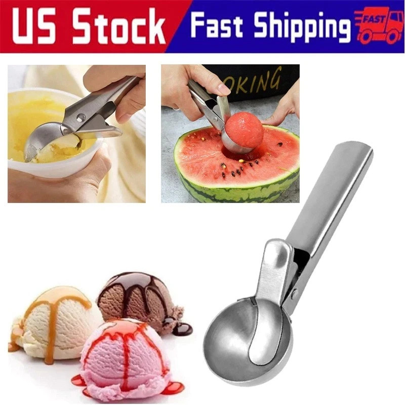Stainless Steel Multifunctional Ice Cream Scoop Ice Cream Ball Scoop