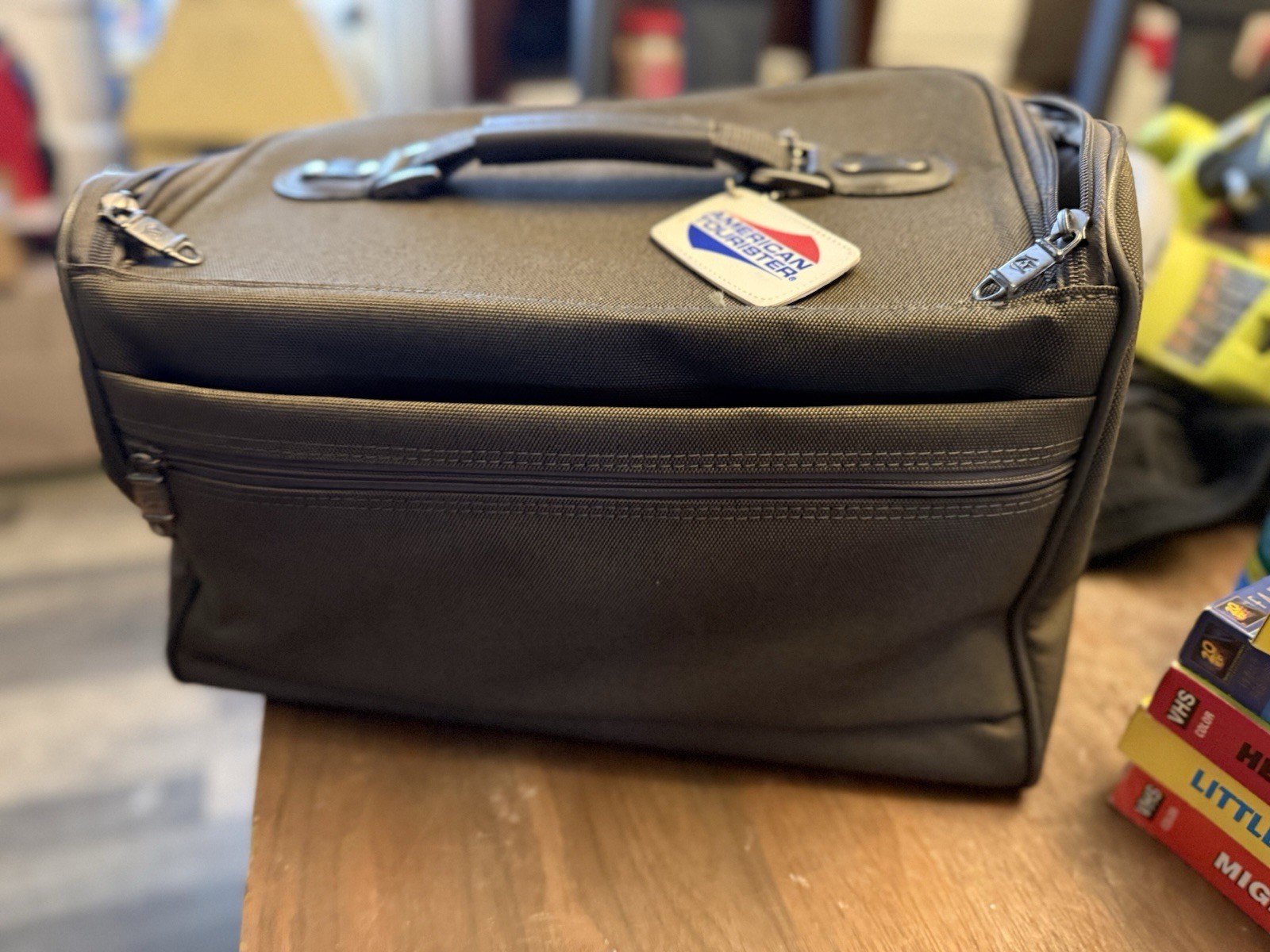 American Tourist Vintage Overnight Bag Travel Bag