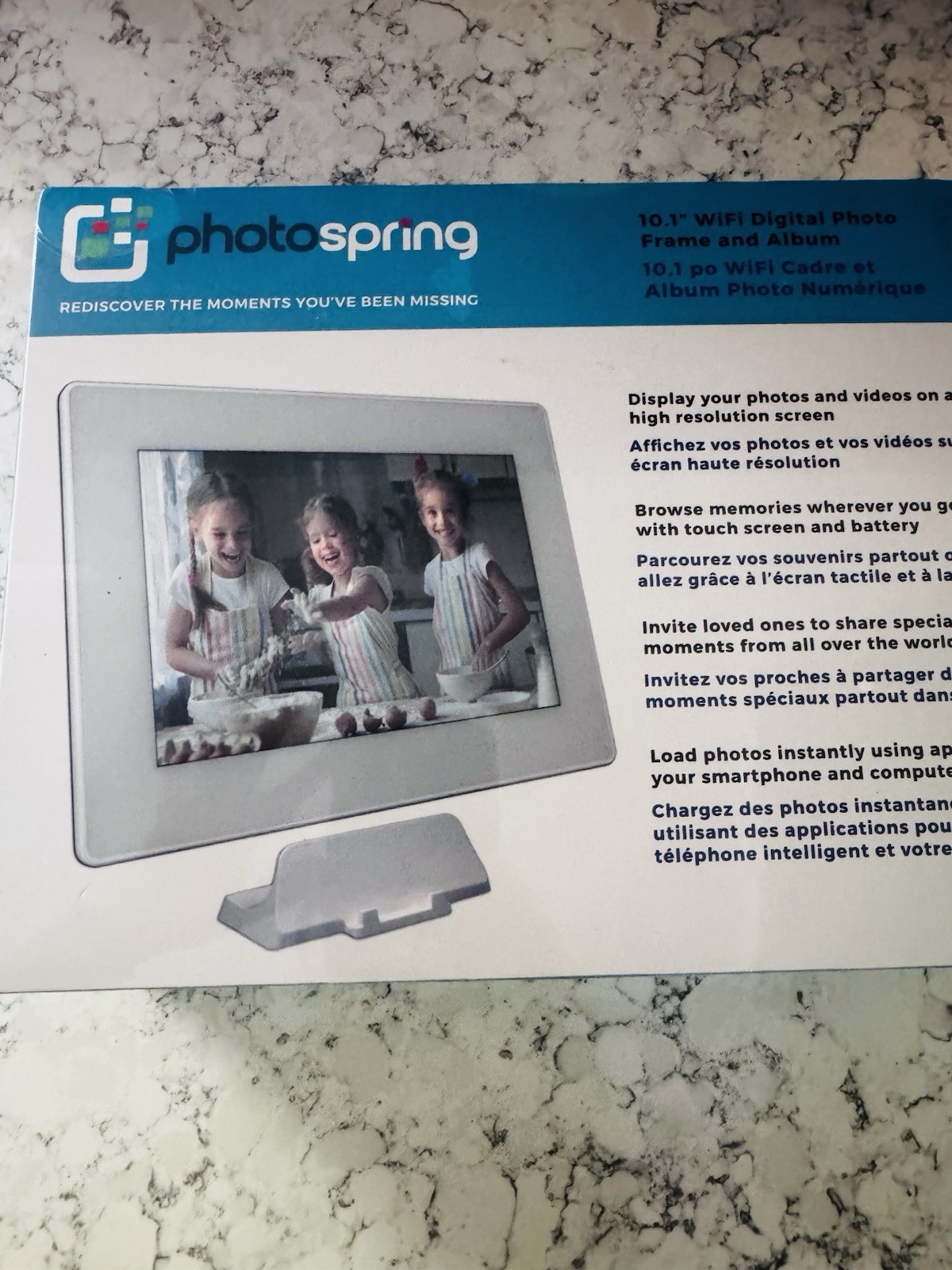 PhotoSpring 10.1” WiFi Digital Picture Frame & Album PS101 /16GB-New