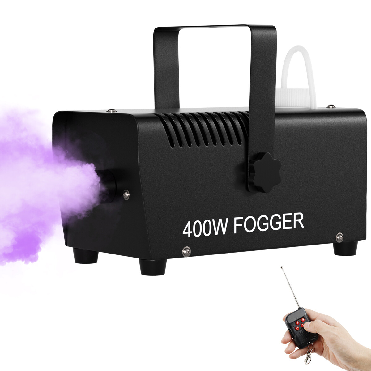 Mini 400W Fog Machine Fogging Machine Portable W/ Wireless Remote Control Club