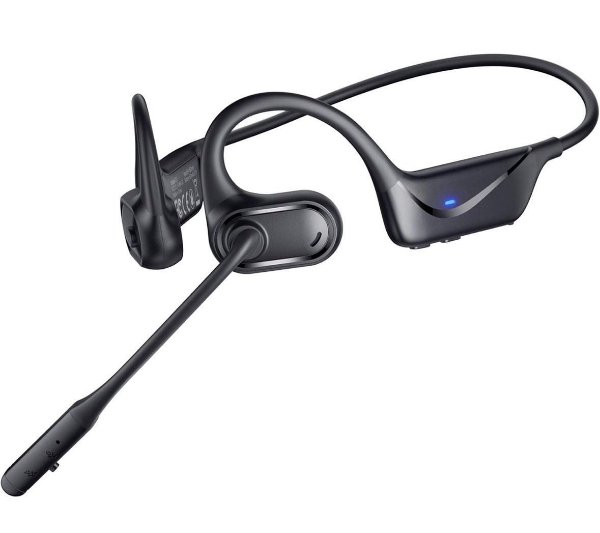 Bluetooth Headset with Microphone, Open Ear Headphones, Dual Connect Bluetoot...