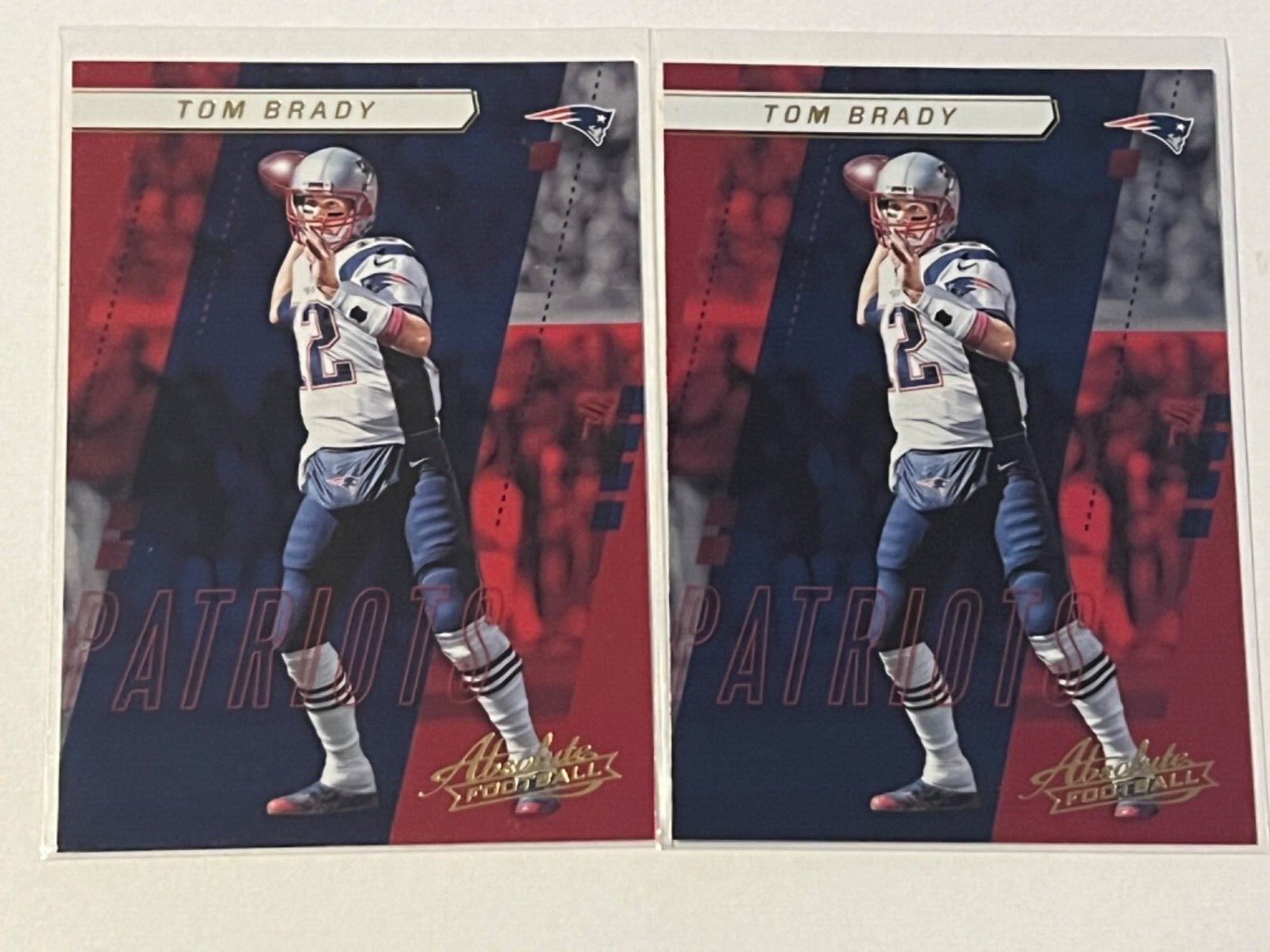 2017 Panini Absolute Tom Brady Foil #66 Patriots Lot