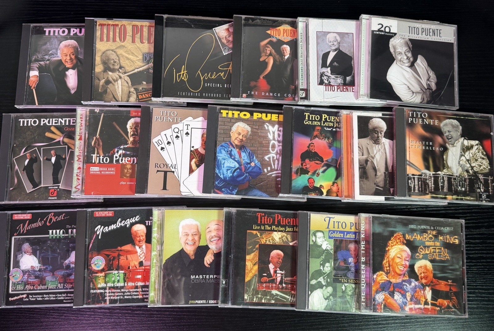 Collection Lot of 19 Tito Puente Salsa Music CDs (Celia Cruz, Latin Jazz, Timbal