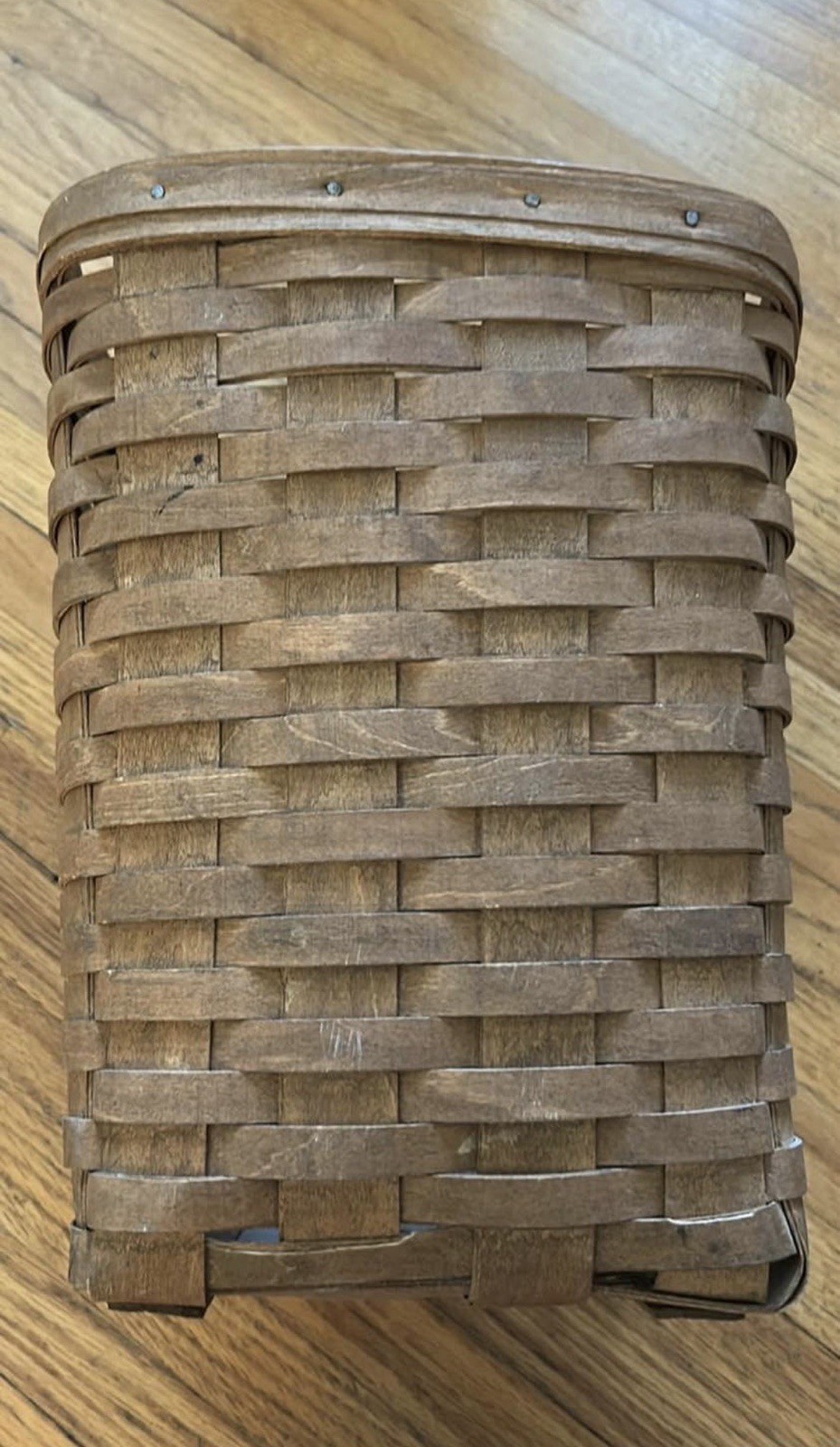 Vintage Longaberger 1985 Waste Basket Paper Trash Can