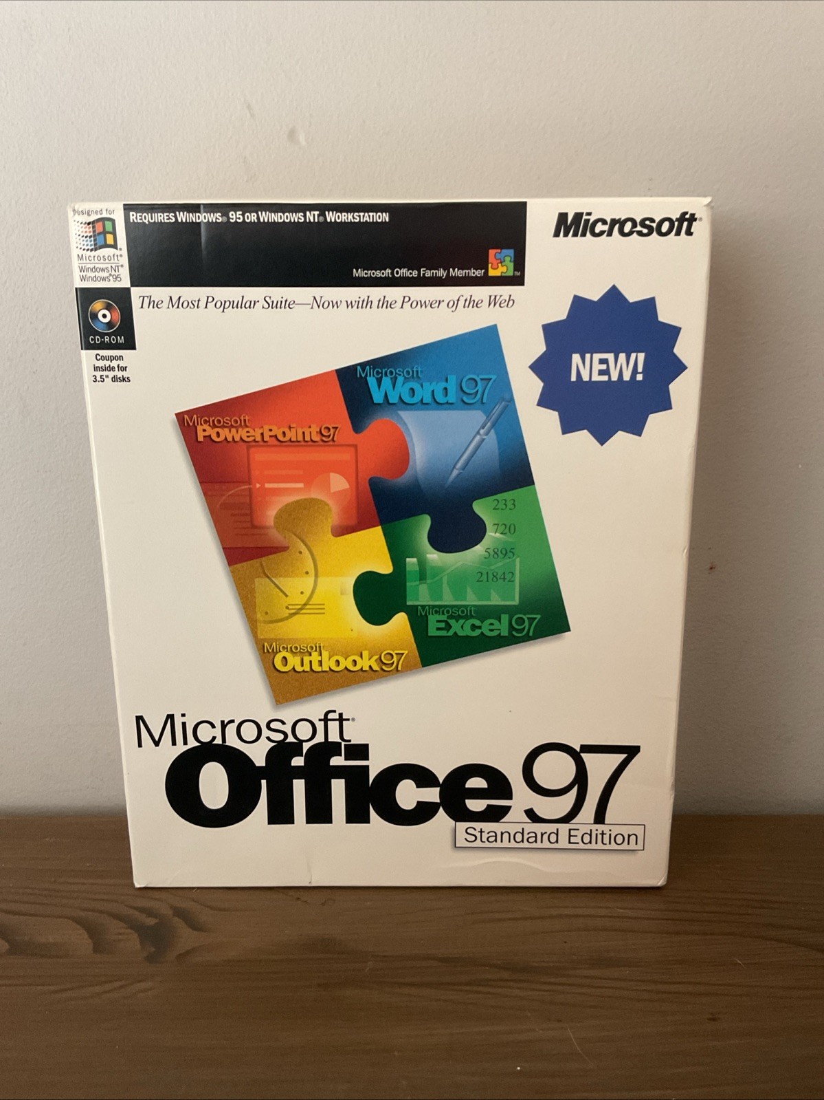 Microsoft Office 97 Standard Edition-Manual/CD ROM-vintage