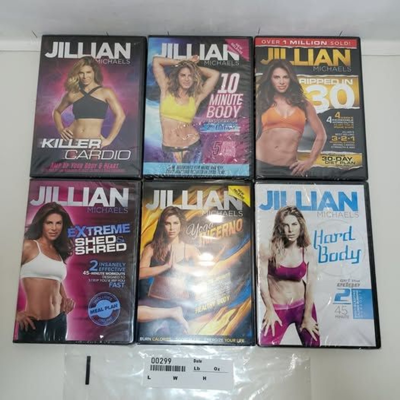 Jillian Michaels Workout DVDs 6 different titles