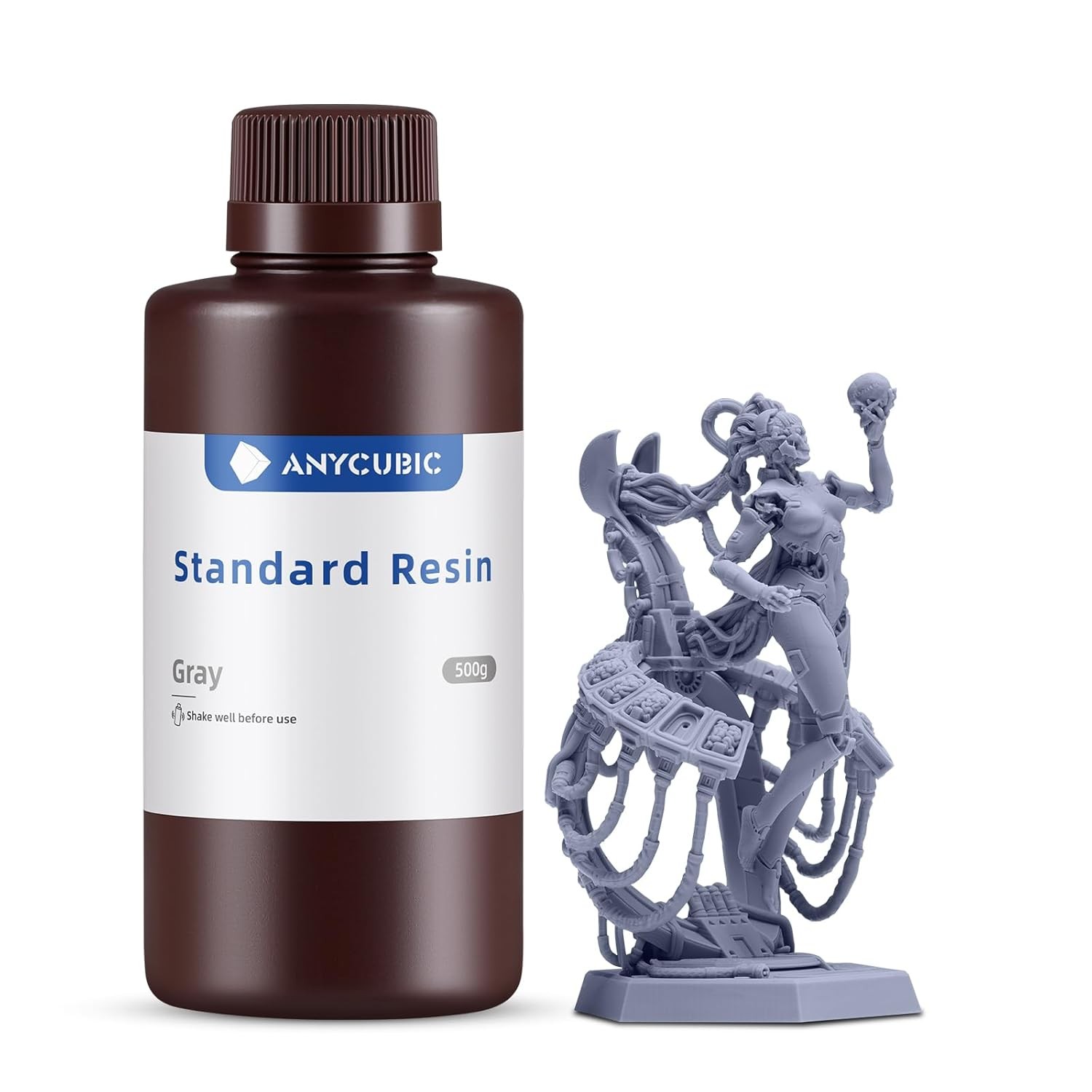 ANYCUBIC 3D Printer Resin, 405nm SLA UV-Curing Resin with High Precision and Qui