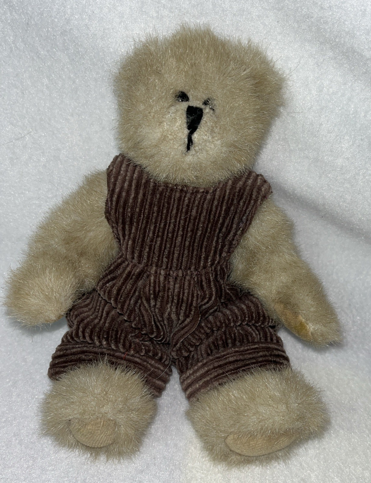 Vintage 1993 TY Collectible Tan Plush Bear Corduroy  8 inches Prairie Style