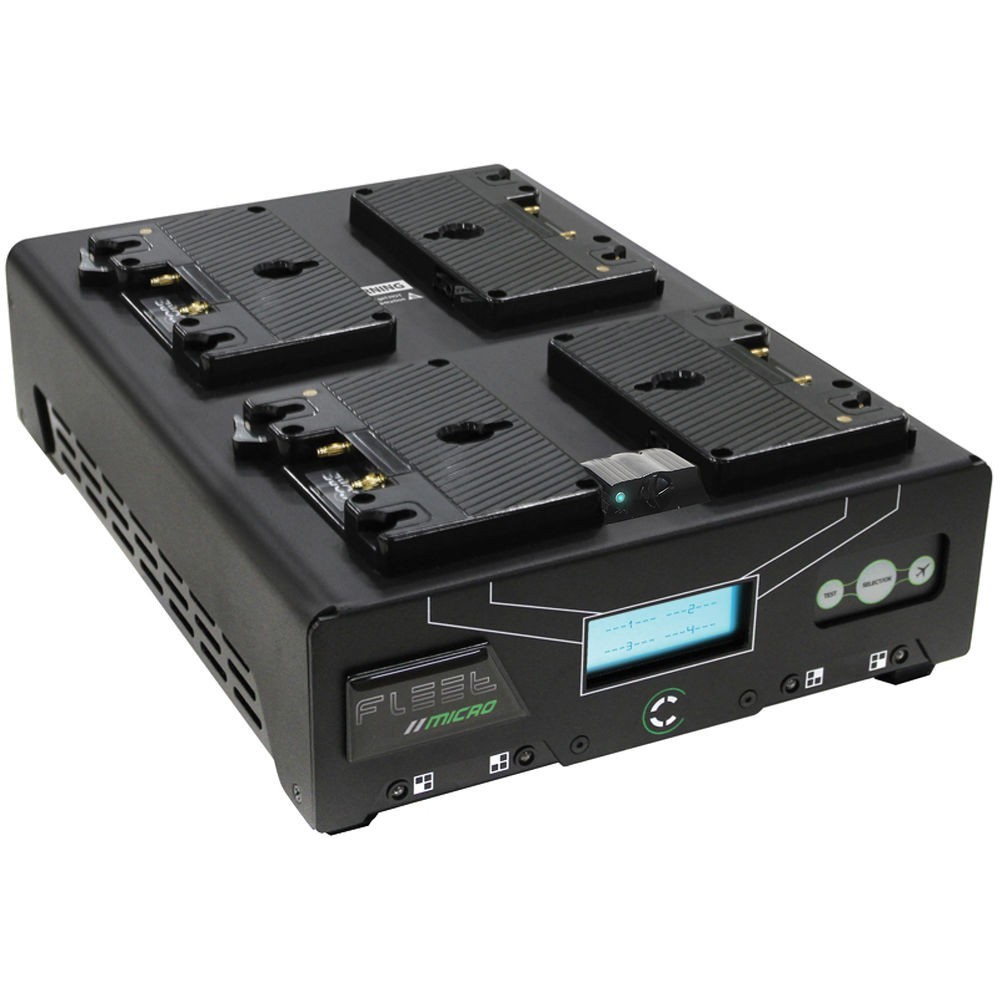 Core SWX Fleet Micro Battery Charger (4 Positions, Gold Mount)