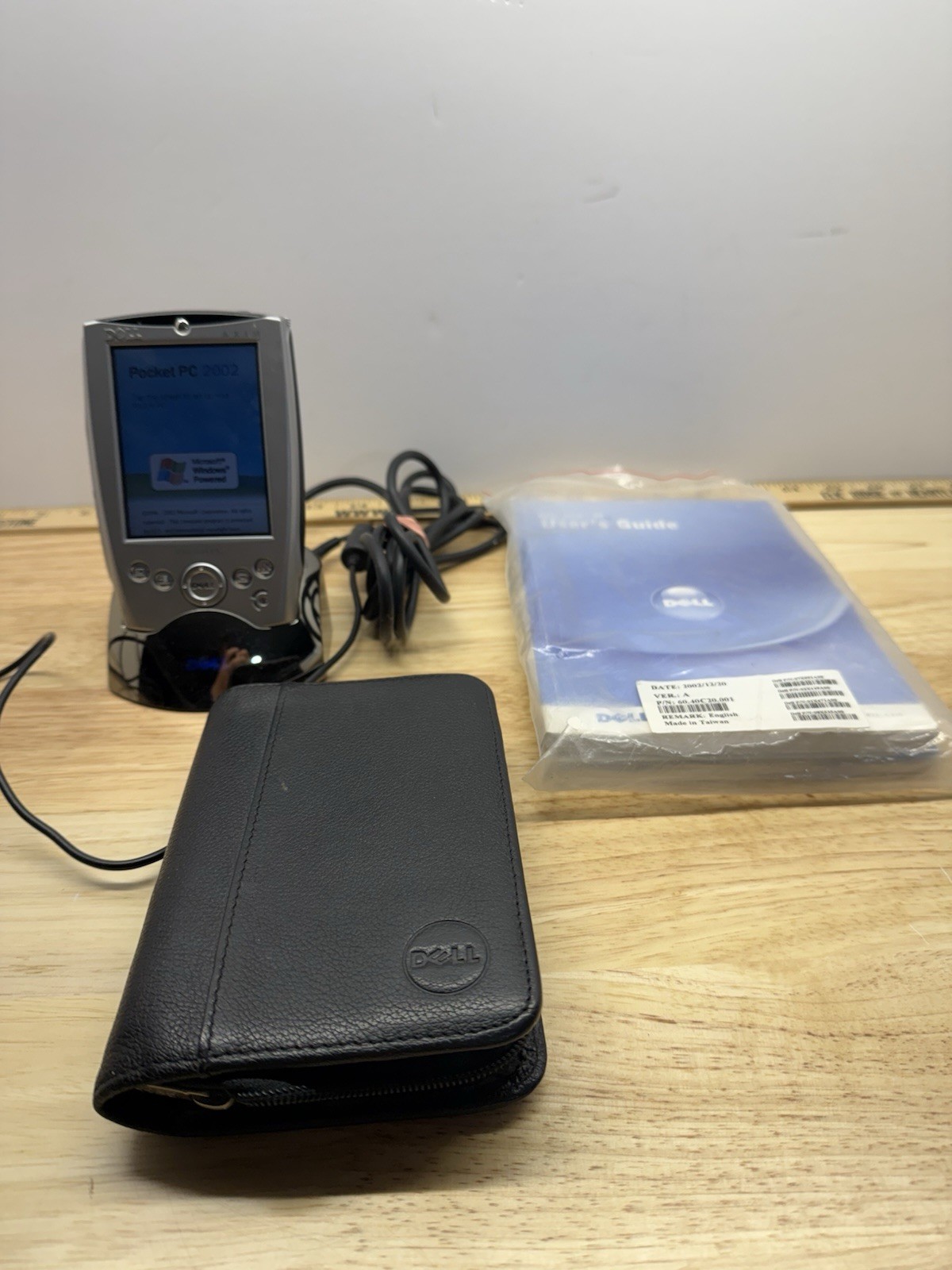 Dell Axim X5 Pocket PC PDA Windows CE W/Charging Dock Vintage From 2002 Works