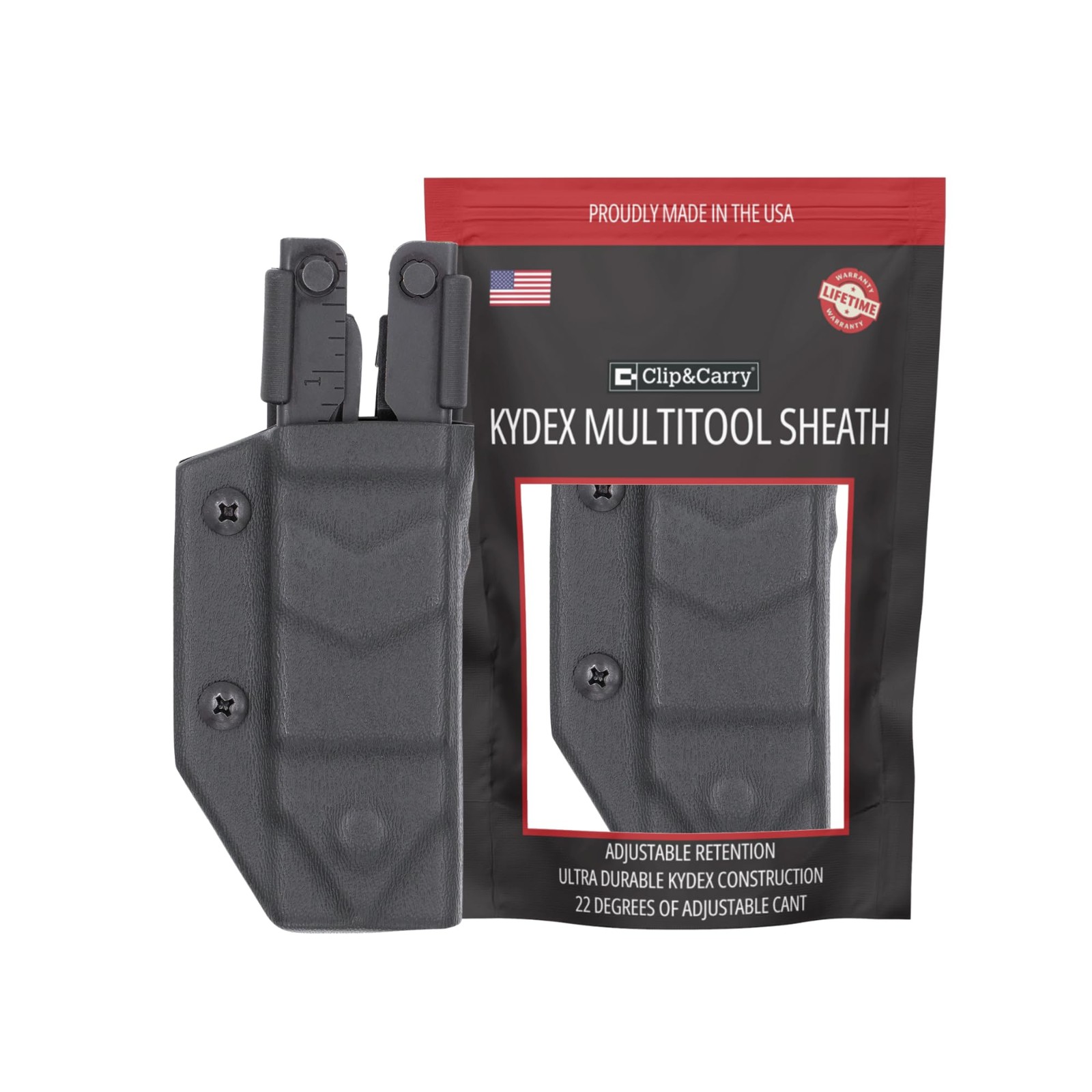 Clip & Carry Kydex Multitool Sheath for Gerber MP600 ~Fits bluntnose & needle...