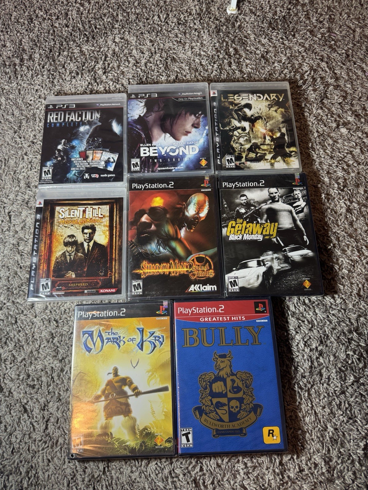 BRAND NEW SEALED PS2+PS3 GAME LOT SILENT HILL HOMECOMING BULLY+RED FACTION