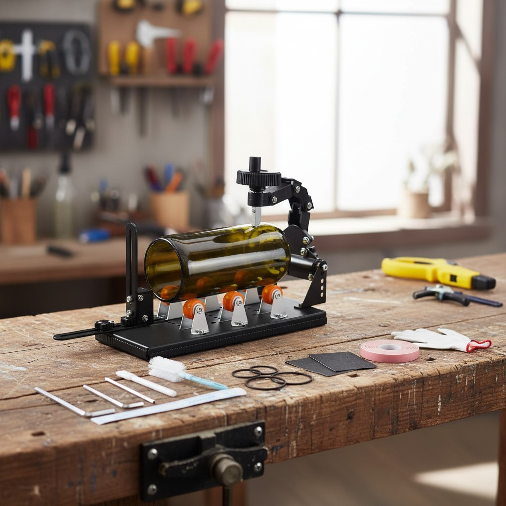 Versatile Glass Bottle Cutter Kit for Unique Crafting - Adjustable & Easy to Use