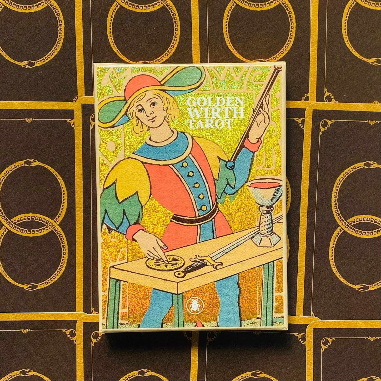 Golden Wirth Tarot Large Trumps 22 Cards Esoteric Divination Lo Scarabeo