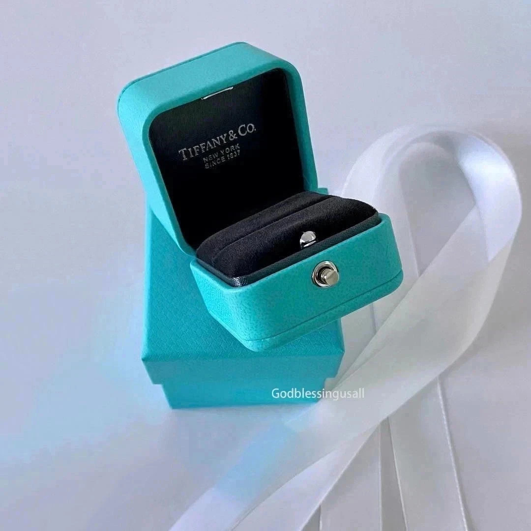 Tiffany & Co Blue Leather Empty Ring Box ONLY free shipping