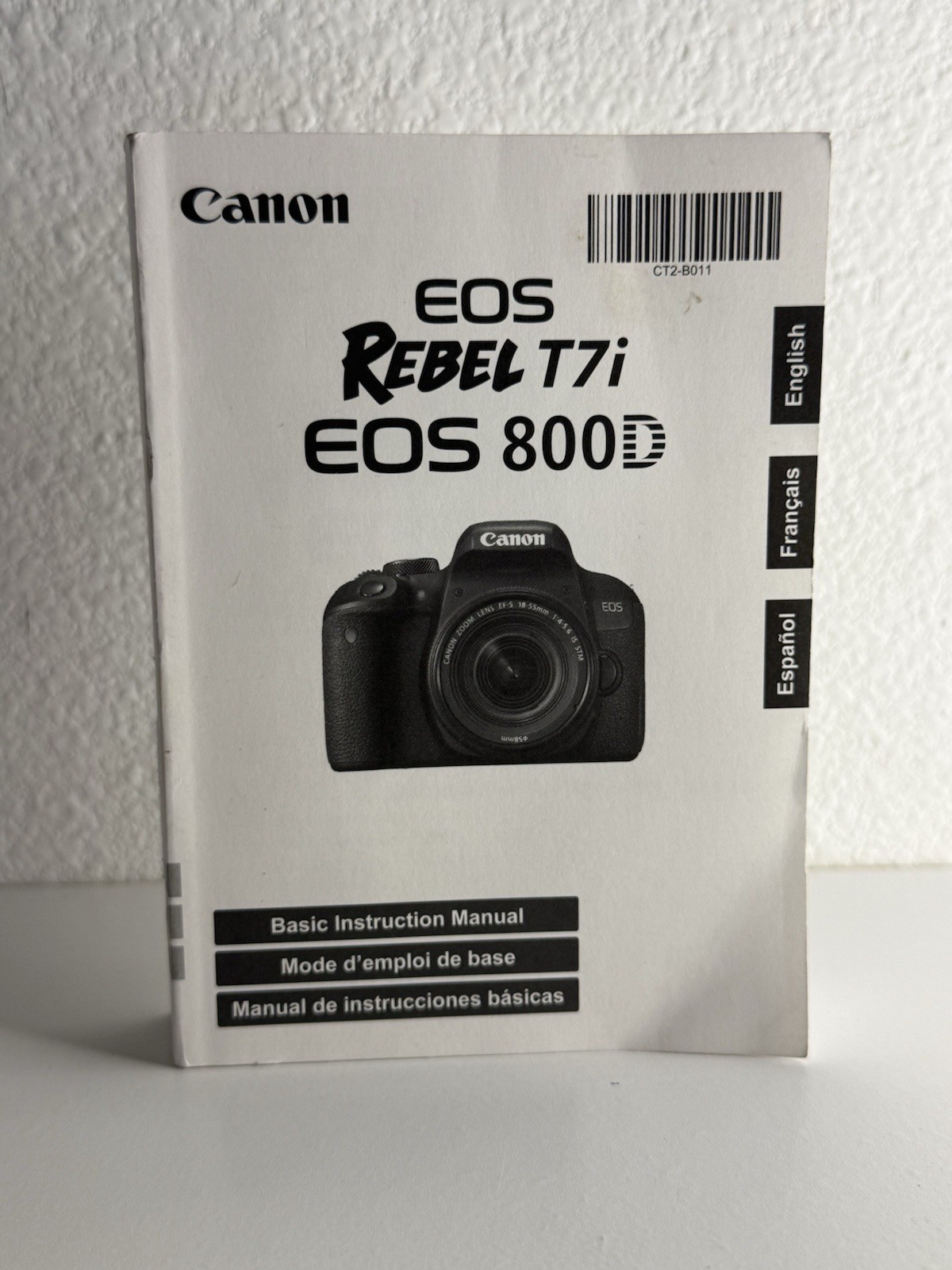 Canon EOS Rebel T71, Eos 800D Basic Instruction Manual, Printed in Japan