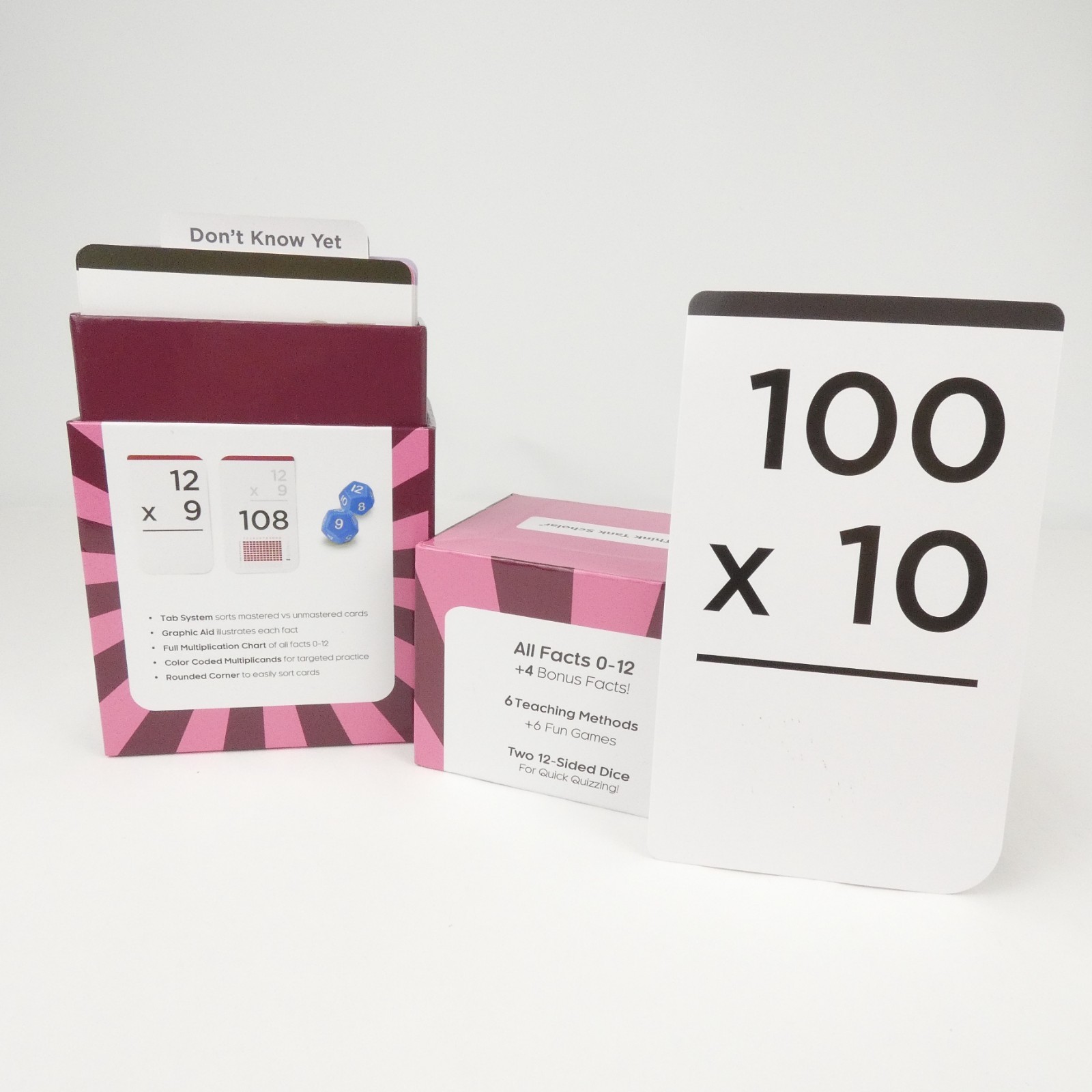 Think Tank Scholar 173 Multiplication Flashcards Educational Math Practice