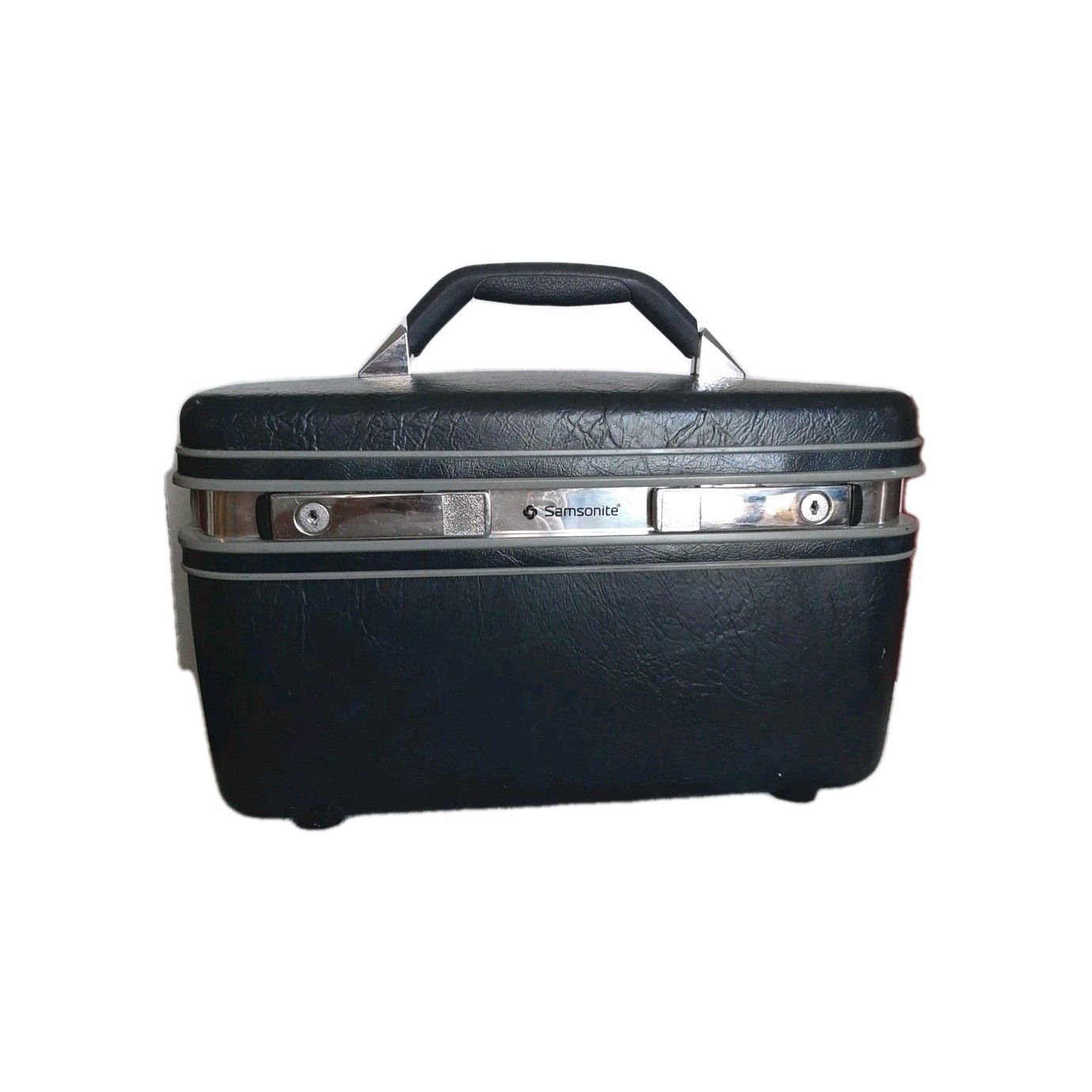 Vtg Samsonite Train Case Profile II Luggage Delta Blue Makup Bag Ships From USA 