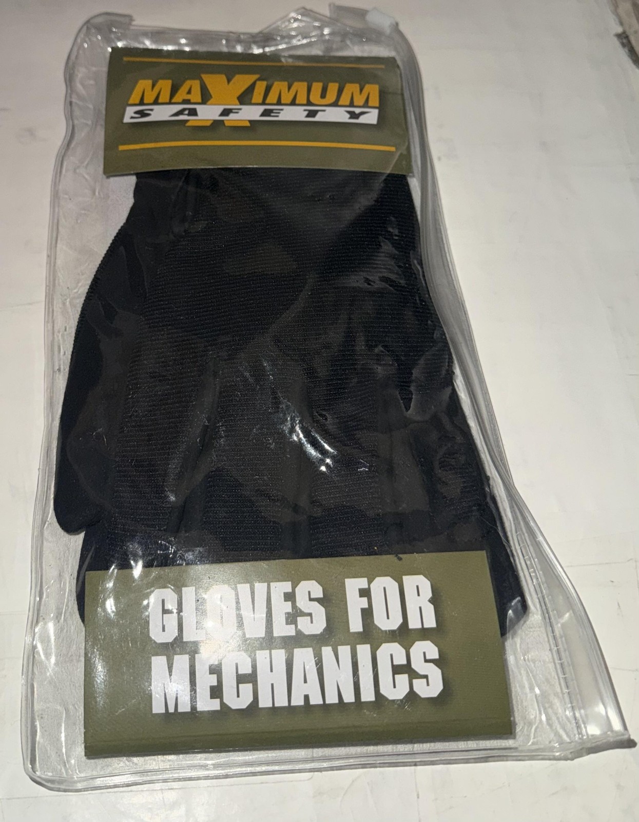 PIP Maximum Safety 120-MX2805 Mechanics Gloves Size Medium Black Work Gloves