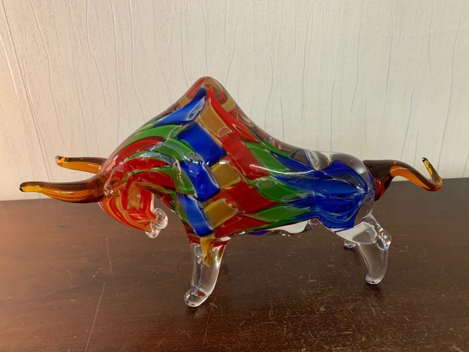 Murano Crystal Bull