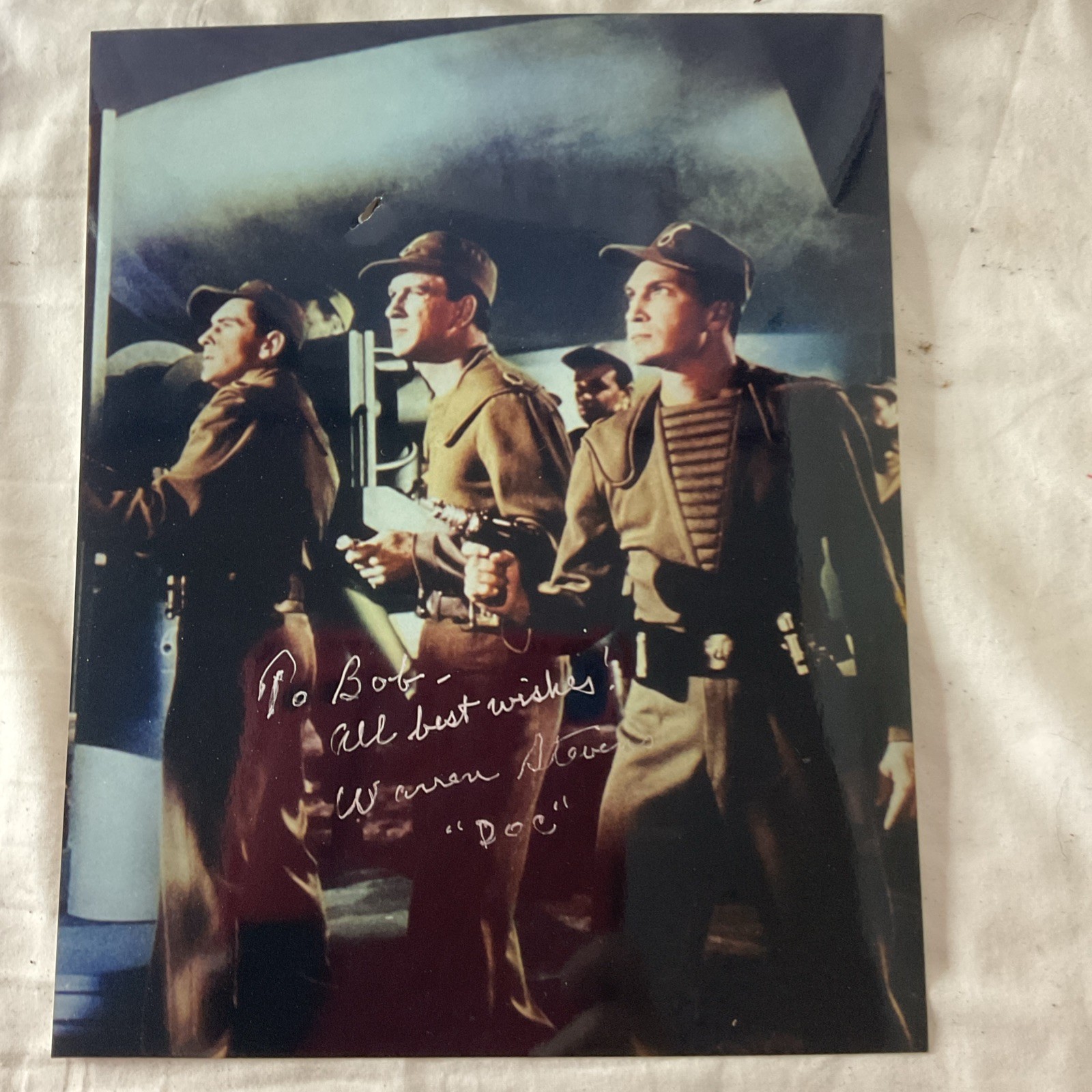 Forbidden Planet WARREN STEVENS Signed Autograph 8X10 Photo Doc