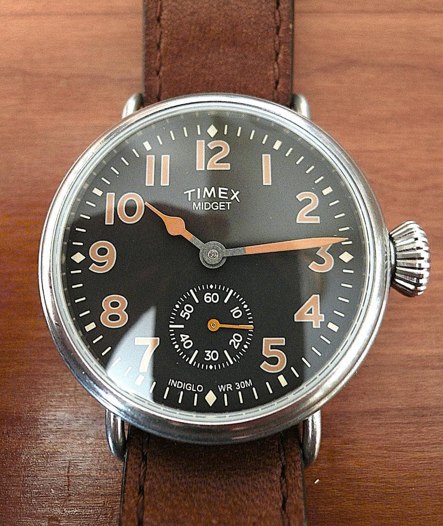 Timex Midget Military Reprint Black Dial Rare