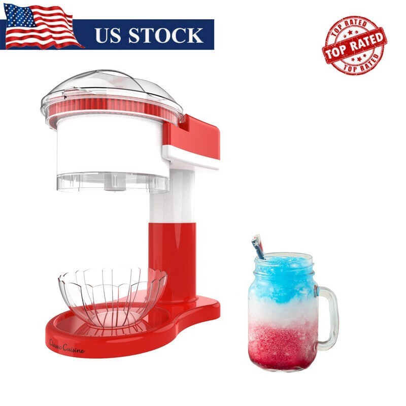 Shaved Ice Maker Snow Cone Italian Slushy Machine for Home Use Countert Home New