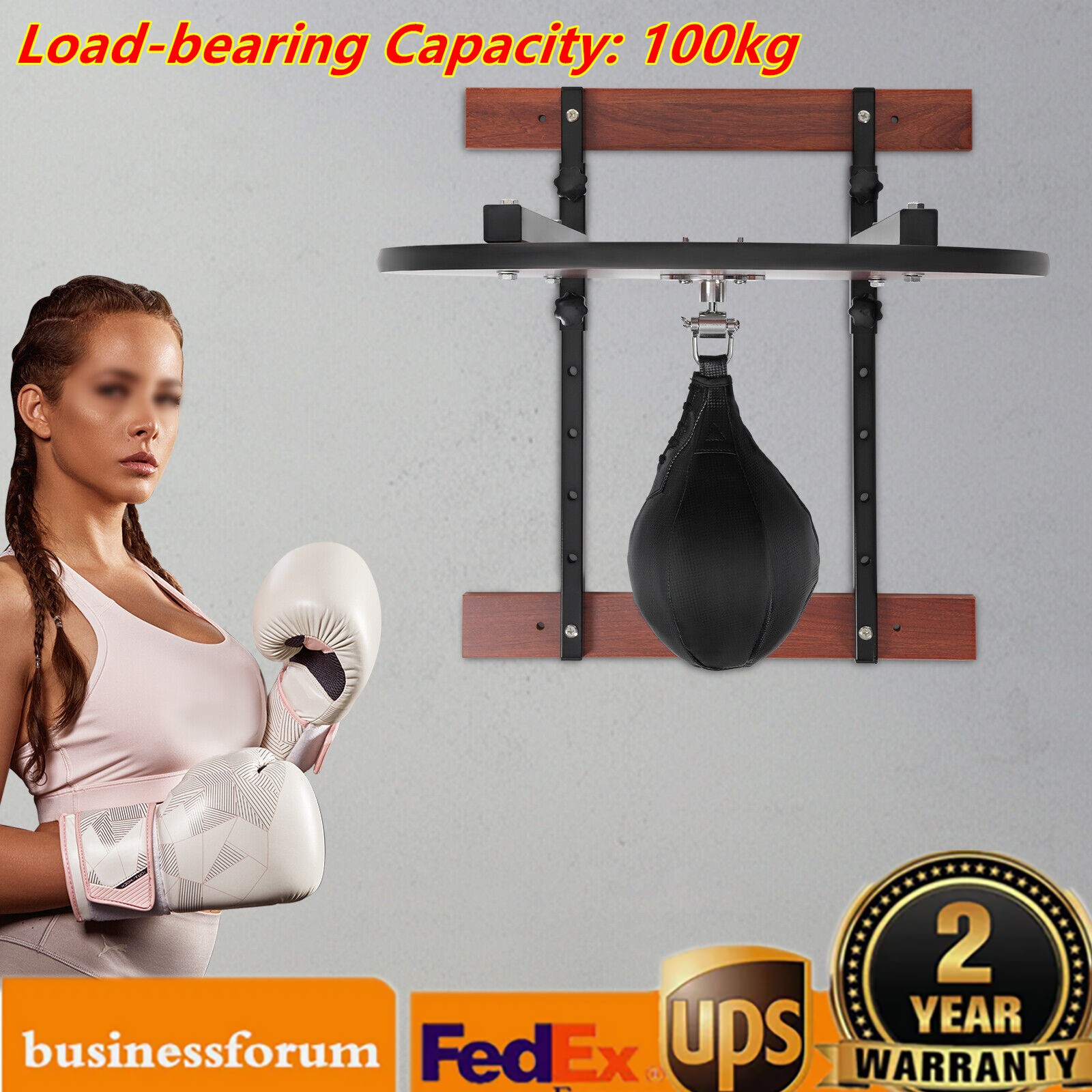 Adjustable Height Boxing Speed Bag Platform Kit Swivel 360° Fitness Training USA