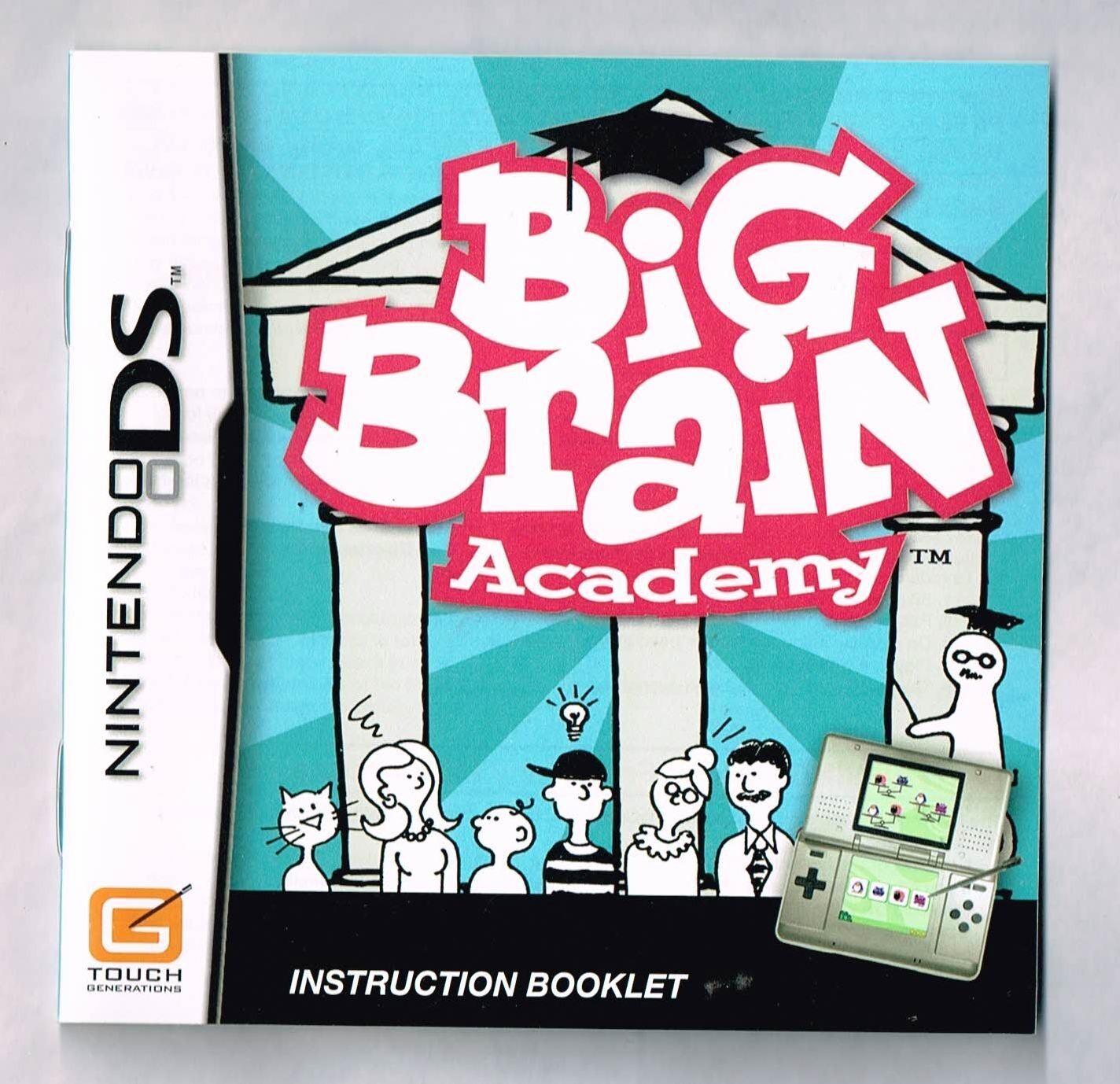 Nintendo DS Big Brain Academy Instruction Manual only