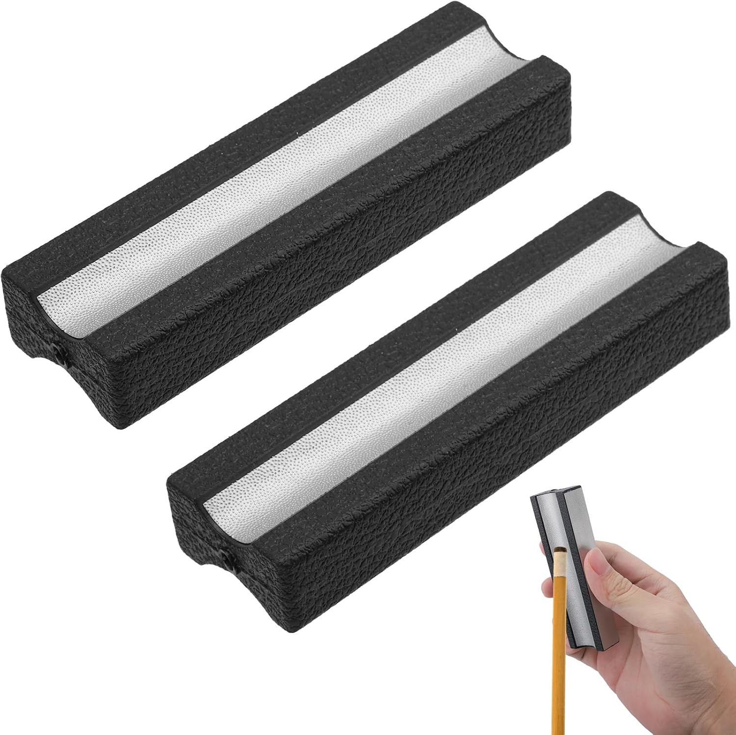 2 PSC Cue Tip Shaper Pool Stick Rapid Repair Tool steel color