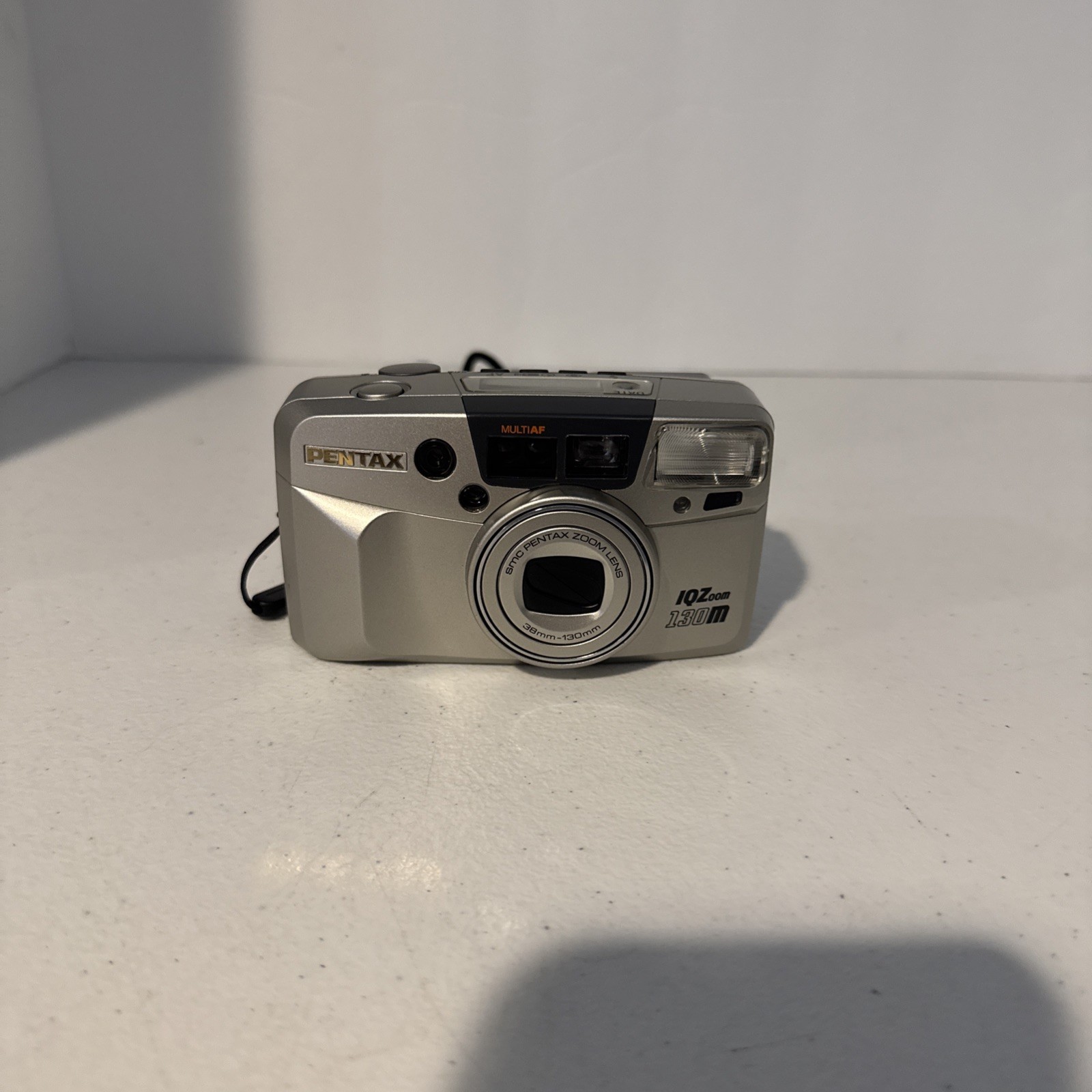 Pentax IQZoom 130M 35mm Film AF Point & Shoot Camera w/ 38-130mm Lens - Working!