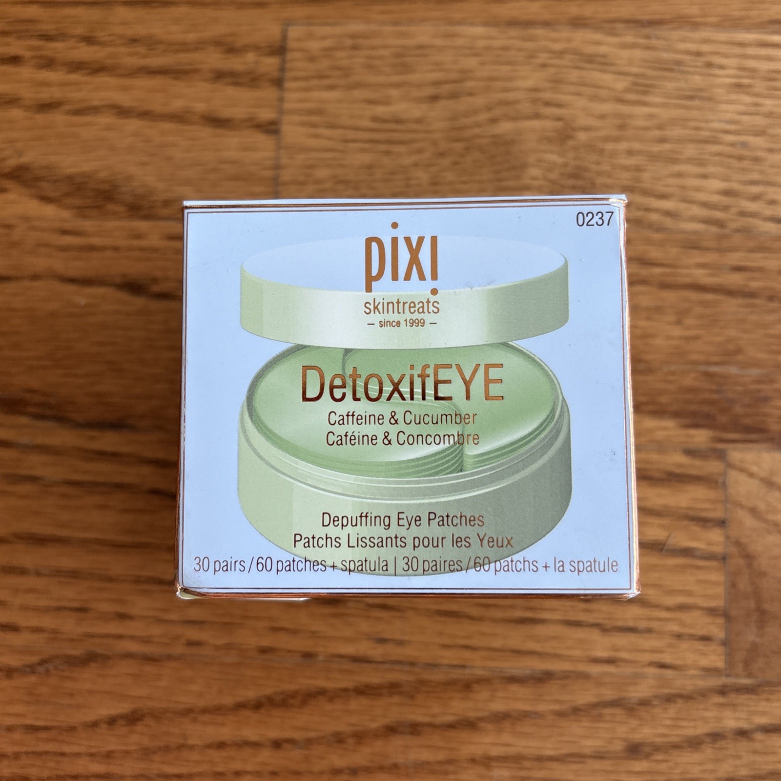 PIXI Skintreats DetoxifEYE Caffeine & Cucumber Depuffing Eye Patches, (30 Pairs)