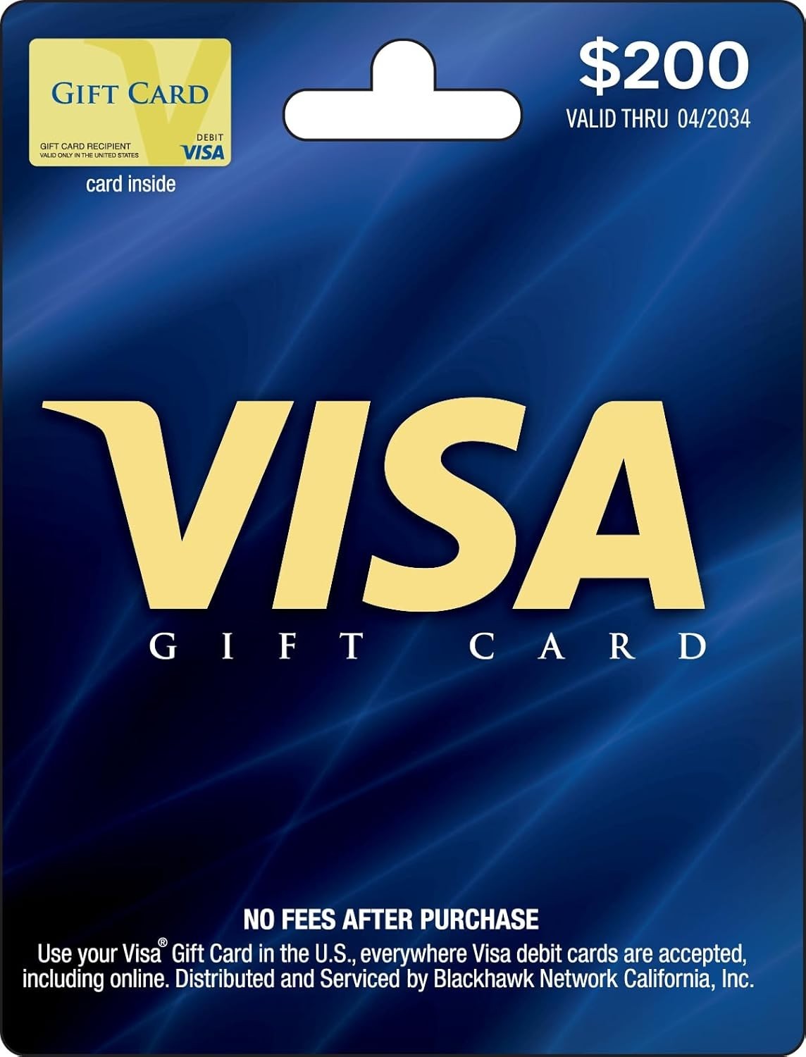 Visa $200 Gift Card (plus $6.95 Purchase Fee)