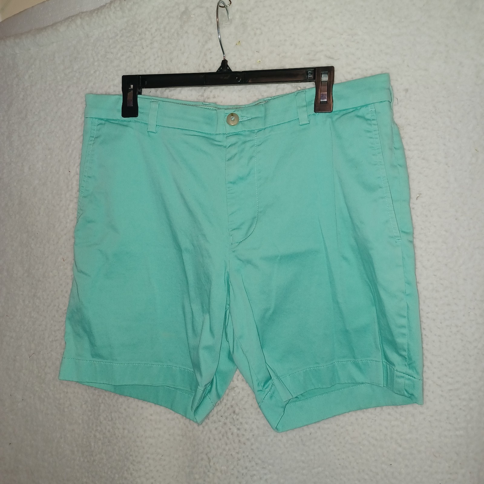 Southern Tide Shorts Men's 34 Green Chino Stretch Flat Front Casual Golf (BA)