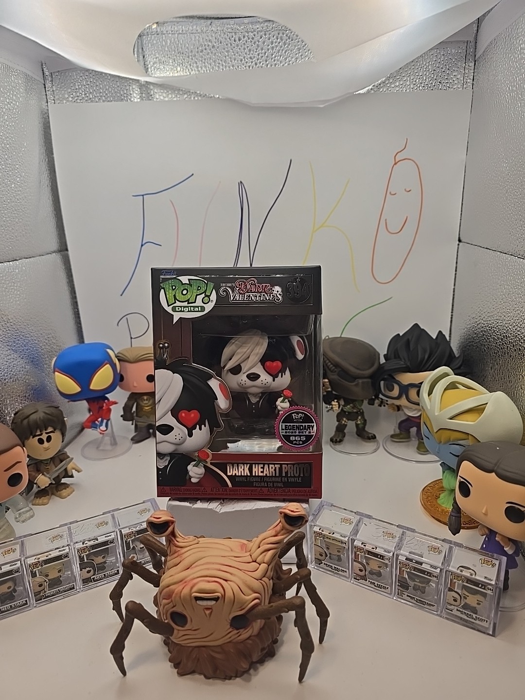 FUNKO DIGITAL NFT  DARK VALENTINES #394 DARK HEART PROTO  865 PC HARD CASE INCLU