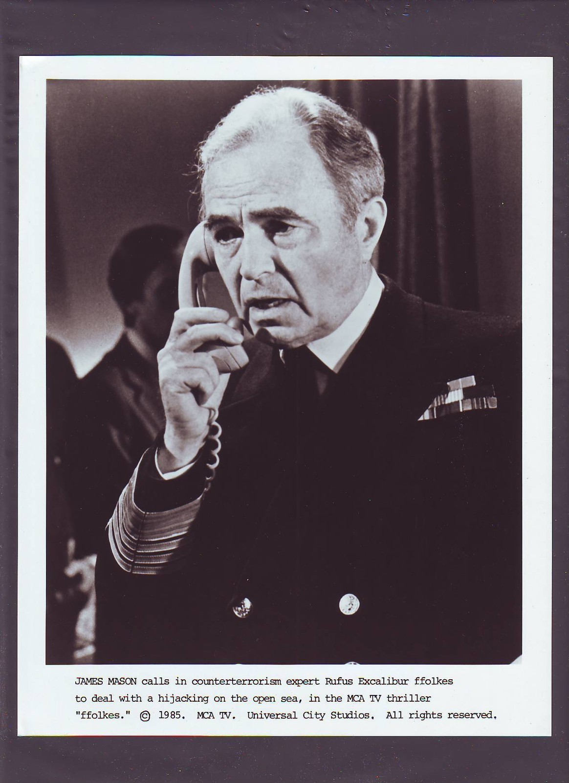 James Mason in TV Ffolkes (1985)