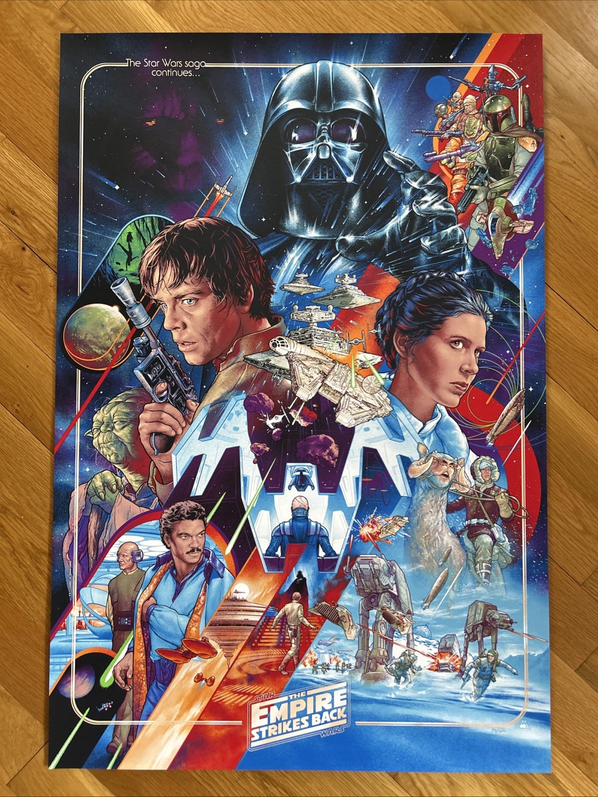 Martin Ansin Star Wars Empire Strikes Back Screen Print Timed Edition /1650